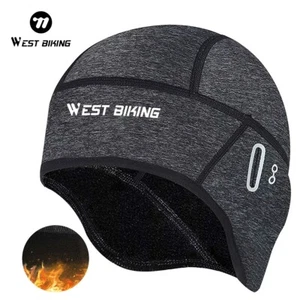 Gorra deportiva de invierno WEST BIKING motocicleta ciclismo esquí polar casco gorro gris - Imagen 1 de 9