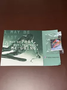 United Airlines USA Olympic Pin Picabo Street Nagano 1998 scheda concorso - Foto 1 di 7