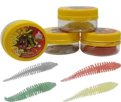 Omura Baits Hero Sparkle 5/7cm Gummiköder zum Forellenangeln Forellengummiköder  - Bild 1 von 4