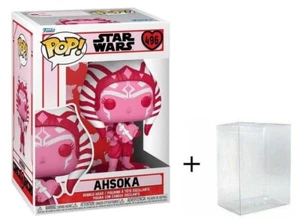 Funko Pop! Star Wars Valentines Pink Ahsoka Tano w/ Box of Chocolates Heart 496 - Picture 1 of 2