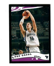 PAU GASOL 2005-06 TOPPS BLACK PARALLEL #129 399/500 $20.00 MEMPHIS GRIZZLIES