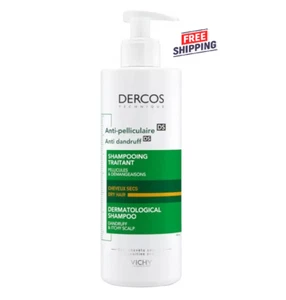 *390ml DRY HAIR* Vichy Dercos Anti-Dandruff DS Shampoo for Dry Hair 390ml/13.2oz - Picture 1 of 8