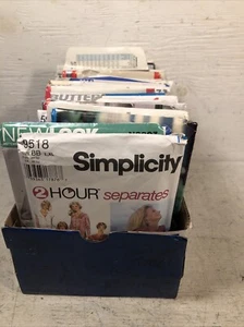 Vintage Lot Of 37 Women’s Sewing Patterns 80s-2010s Sizes 6-18 Some Uncut - Picture 1 of 9