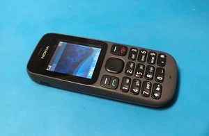 Nokia 100 Mobile Phone, Phantom Black, Tesco Network, Retro Mobile, Cheap Spare - Picture 1 of 3