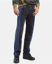 Levis Mens 501 Jeans Original Fit Straight Button Fly Two Face Indigo Size 32X32