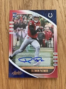 Dezmon Patmon /75 Auto RED Spectrum Rookie 2020 Absolute 133 COLTS Signature - Bild 1 von 4