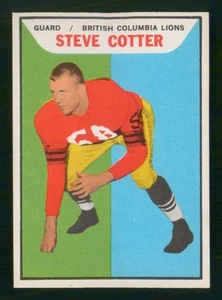 Steve Cotter 1965 Topps CFL FÚTBOL #5 como nuevo+ 95485 - Imagen 1 de 2