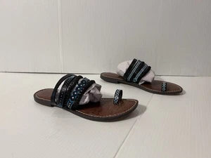Sam Edelman Leather Slip On Sandal Size 7.5 - Picture 1 of 10