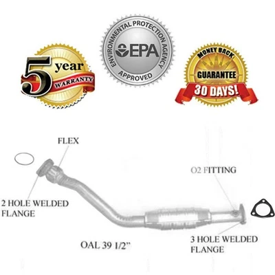 99-05 Grand Am 3.4L Engine Flex Pipe CATALYTIC CONVERTER GASKETS NEW W/WARRANTY - Image 1 of 4