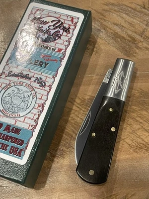 New York Knife Co Ebony Wood Barlow Knife USA Cooper Cutlery Schatt & Morgan - Image 1 of 4