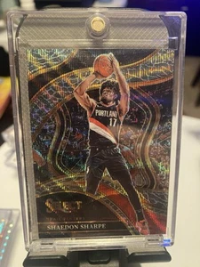 2023 Panini Select #215 Shaedon Sharpe Zebra Courtside Portland Trailblazers - Picture 1 of 2