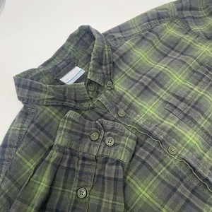 Columbia Men’s Green Plaid Long Sleeve Button Down Hipster PNW Style Size Medium - Picture 1 of 7