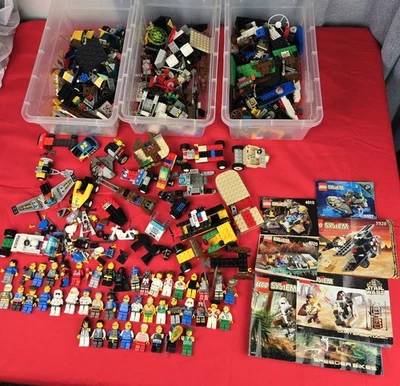 LEGO Minifigure Lot Of 45 Figures Vintage Police Star Wars Pirates System  - Image 1 of 4