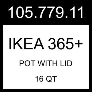 IKEA IKEA 365+ Pentola con coperchio in acciaio inox 16 qt 105.779.11 - Foto 1 di 1