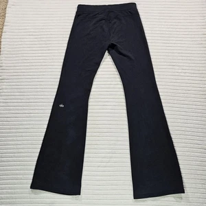 Alo Yoga Sway Bootcut Sweatpant Women's MEDIUM M Black Flare Leg Legging Pants - Picture 1 of 14