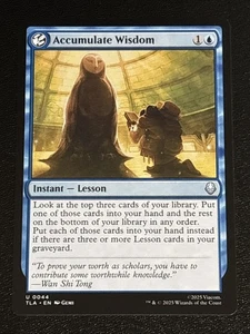 Magic The Gathering Avatar: The Last Airbender Accumulate Wisdom 0044 casi nuevo - Imagen 1 de 2
