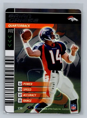 2001 NFL Showdown 1st Edition Brian Griese #133 Foil - Image 1 of 2