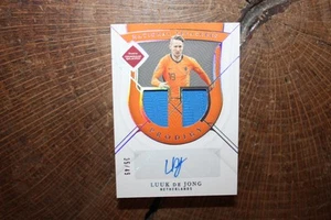 Tarjeta de prodigio Luuk de Jong 2022 Panini National Treasures World Cup 35/49 - Imagen 1 de 2
