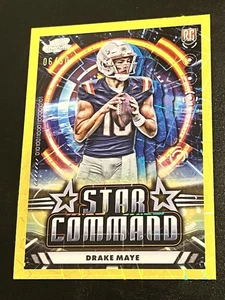 2024 Drake Maye - Topps Chrome Cosmic Star Command GOLD Refractor 6/50 - Bild 1 von 2