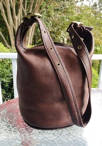Coach XL 9085 Vintage braun Leder Futterbeutel Seesack wunderschöne Patina! - Bild 1 von 21