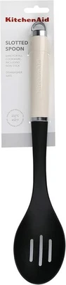 Kitchenaid Heat Resistant Nylon Slotted Serving Spoon - Almond Cream Brand New - Image 1 of 4