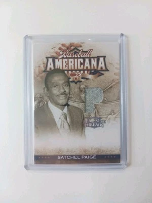2008 Donruss Threads Americana Satchel Paige Game Used 17/100 - Image 1 of 2