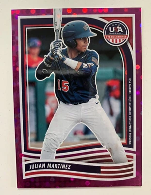 2024 Panini USA Stars Stripes purple JULIAN MARTINEZ #ed 59/99! - Image 1 of 2
