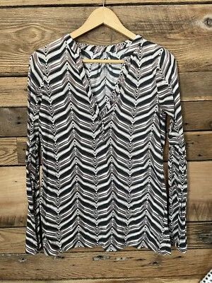 Top popover mujer Mossimo cuello en V manga larga talla S Foto 1 de 2