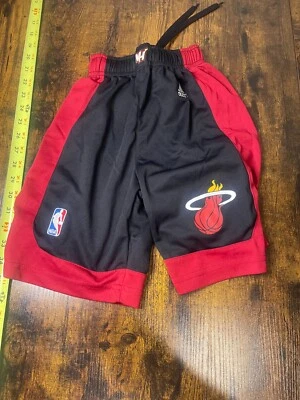 Miami Heat Shorts ~ Adidas ~ Youth Small - Image 1 of 3