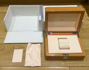 Original Original Omega Holz Holzuhr Präsentationsbox Gehäuse Full Set - Bild 1 von 9