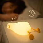 Cute Silicone Duck Night Light Tap Control Usb Rechargeable For Baby Bedroom