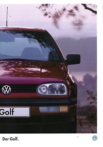 1996 PROSPEKT VW GOLF - BESTSELLER - MODELL GOLF III - 01/96