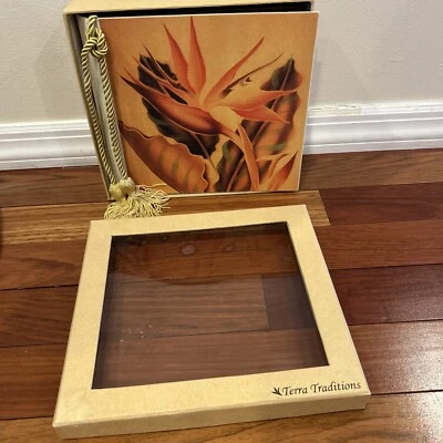 Terra Traditions Photo Album New In Box Flower - Image 1 of 4
