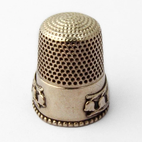 Lily Of The Valley Thimble Sterling Silver Size 9 Cover