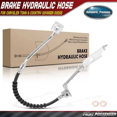 Front RH Brake Hydraulic Hose for Chrysler Town & Country Voyager Dodge Caravan - Image 1 of 4