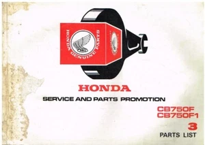 HONDA CB750 F & CB750 F1 ORIGINAL 1977 FACTORY PARTS CATALOGUE - Picture 1 of 1