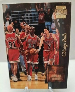 1996-97 Stadium Club #GM3 MICHAEL JORDAN/DENNIS RODMAN  Golden Moments Bulls 