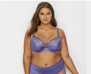 Sujetador Curvy Couture Tulipán Encaje Bajo Alambre Talla 40H - Imagen 1 de 9