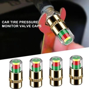 4x Car Tyre Valve Cap Sensor Pressure Monitoring Indicator Dust Monitor Alert AU - Picture 1 of 14