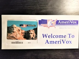 AmeriVox Phone Card. Mount Rushmore. New in Envelope. Mint Condition. - Picture 1 of 1