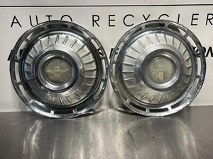 1962 Chevrolet Corvair Monza 900 Hubcap Rim Hub Wheel Set of 2 Covers 13" OEM - Picture 1 of 8