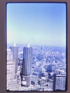 Vtg 1963 35mm Slide - Chicago Aerial View, Marina City - Kodachrome - Picture 1 of 1