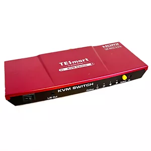 Computer Dual Monitor KVM Switch TESmart 4k@60Hz, HDCP, steuert 2 Stück und 1 Mon - Bild 1 von 19