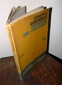 Greenberg,UNIVERSALI DEL LINGUAGGIO,1975 La Nuova Italia[LINGUISTICA - Picture 1 of 4