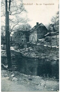 AK KLITSCHDORF /WEHRAU Kr. BUNZLAU /Schlesien Pappenfabrik 1923 - Picture 1 of 1