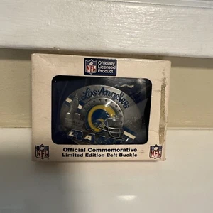 Vintage Los Angeles Rams Siskiyou-Bergamot Belt Buckle With Box And Cert - Picture 1 of 3