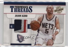 2010-11 Panini Season Update Throwback Threads Prime /49 Jason Kidd #11 HOF