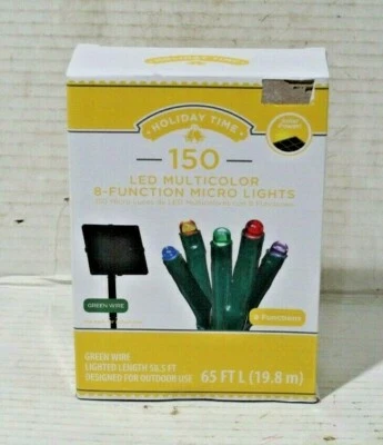 Energía Solar Holiday Time 150 LED Multicolor 8 - Función Micro Luces Navidad Foto 1 de 4
