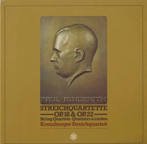 HINDEMITH SQs Op.16 & 22 KREUZBERGER SQ Telefunken 642077 LP Gatefold 1976 Rec - Bild 1 von 3