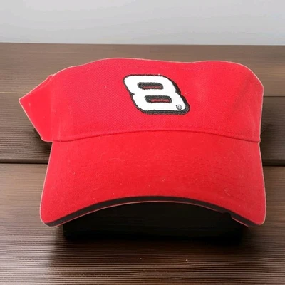 Sombrero visera Dale Jr juvenil talla ajustable rojo persecución auténtico nuevo con etiquetas 100 % algodón Foto 1 de 4